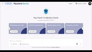 Introducing Mystore Genie - Your Conversational AI Shopping Assistant