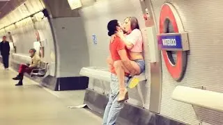 KISSING GIRLS in LONDON UNDERGROUND! Social Experiment