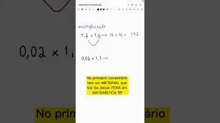 Multiplicação de Números Decimais Em 45 Segundos😱 #shorts