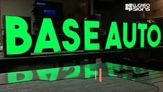 Channel Letters with RGB Leds on a Raceway