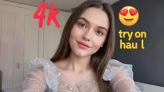 Transparent Lingerie & see-through Dresses| Micro Bikini Try-on Haul (4K) 👙# 