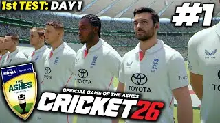 CRICKET 26 ASHES 2025-26 PLAYTHROUGH #1 | 1st Test: Day 1
