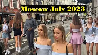 Beautiful Russian Girls on streets of Moscow, Russia (July 2023)