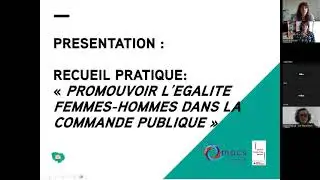 Webinaire « L'égalité femmes-hommes dans la commande publique - 22 septembre 2023 »