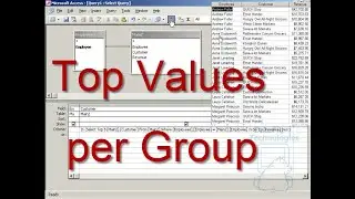 Get Top Values per Group using a Subquery in Access ~ DataPig