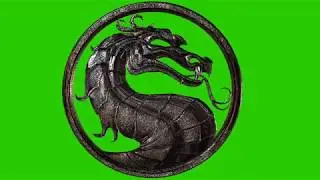 GREEN SCREEN CHROMA KEY MORTAL KOMBAT DRAGON LOGO