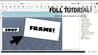 How to make a simple open/close frame Gui | Roblox Studio