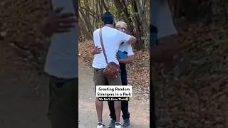 Greeting RANDOM Strangers🤣 We Don't Know Them