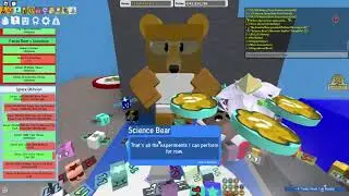 Roblox - Bee Swarm Simulator - Finishing Science Bear's Beesmas Lights Quest.  Beesmas 2022.