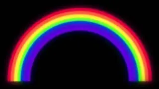Basic Rainbow - Graphic Effect Black Background Chroma Key