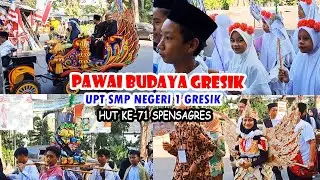 Pawai Budaya Gresik HUT ke-71 SMP Negeri 1 Gresik