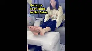 Pedicure and Foot Tickle in nail salon 008 Full Video patreon.com/SoleGPT2025