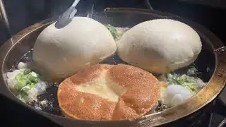 Amazing ! Giant Balloon Pancakes - Taiwanese Street Food