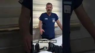 Malatya'dan gelen hastamın; arka, ön çapraz ve iç yan bağını kapalı olarak aynı anda restore ettim.