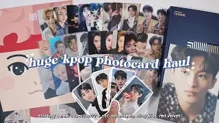 huge kpop photocard haul ✰ collecting another enhypen member? + nct, seventeen & more !