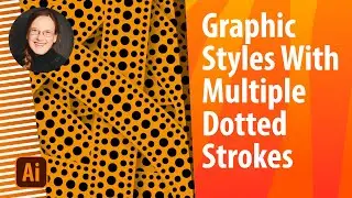 How To Design A Line That Contains Multiple Dotted Strokes in Illustrator