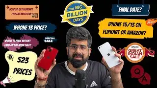 Big Billion days QNA 2 |iPhone 13 price| iPhone 15 price without card| How to get Flipkart plus