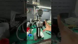 Pneumatic common rail injector adjustment gasket measuring table #injectortool #dieselinjector