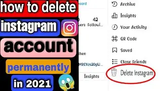 how to delete Instagram account permanently || delete Instagram | Instagram account kase delete kare