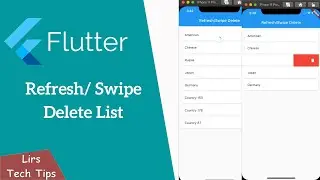 Flutter: Refresh/ Swipe Delete List