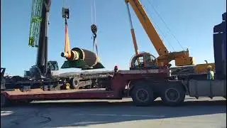 Погрузка прокатного вала