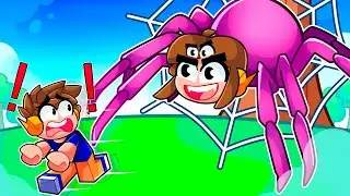 Virei a MAIOR ARANHA do Roblox para atrapalhar meu AMIGO!