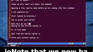 Vim Tutorial - How to Open Save Quit from a File