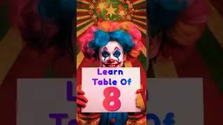 Table of 8 | Multiplication table for kids
