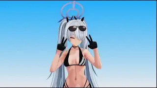 Blue Archive : Shiromi Iori ~ FUNKED UP by XXANTERIA and ISQ UNRELEASED [MMD]