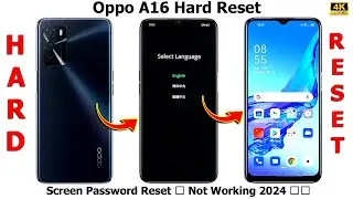 Without Pc 2024 🆕 Oppo A16 Hard Reset Lock Screen Password Reset ❌ Not Working 2024 🔥