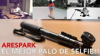 Probando Palo de Selfie - EN LONGBOARD (Arespark)