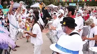 Austin Samba School at La Villita celebrating Dia de los Muertos