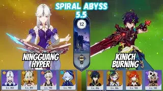 C6 Ningguang Hyper / C0 Kinich Burning Floor 12 Spiral Abyss 5.6 Genshin Impact [原神]