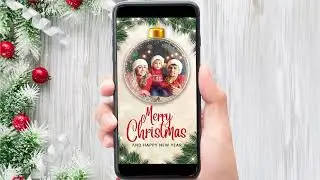Personalised Video Photo Greeting Card, Animated Holiday Card Custom Digital Card for Mobile