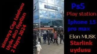 iphone 15 pro max , Ps5 Play station, Elon Musk un uydu taşınabilir uydu alıcısı