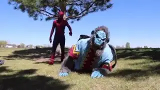 Spiderman vs Arkham Knight vs Darth Vader | Spider-Man Avengers Videos Part 42