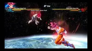 SSG Goku Vs SSG Vegeta [Dragon Ball Xenoverse 2]