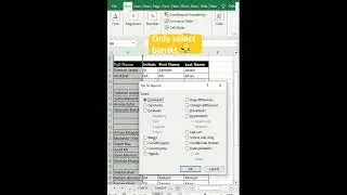 Don't delete blank rows manually😎 🚀| Here's a quick excel  tip