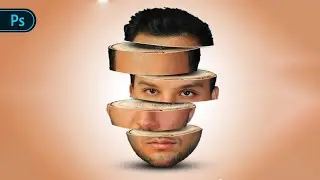 Slice Face Manipulation Tutorial in Photoshop – Creative Face Art Effect