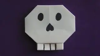 ОРИГАМИ ЧЕРЕП // Как сделать череп из бумаги // Бумажный череп // Origami skull