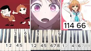 【ピアノ】最新の流行った人気曲・懐かしの曲盛り合わせメドレー全29曲(右手）
