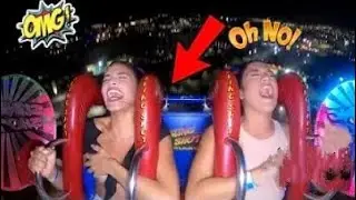 Girls Passing Out #20 Funny slingshot Ride