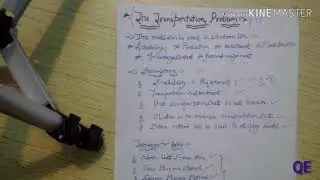transportation  model (part 1)