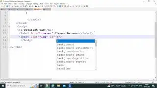 How to create dropdown choose list using datalist tag in HTML