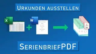Einzelne PDF-Teilnahmebescheinigungen aus Word-Serienbrief erstellen