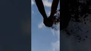 Covers you in soil and weed| Rough camera touching| BROOM Outside triggers #asmr #outside
