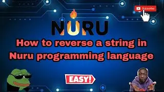 HOW TO REVERSE A STRING IN THE NURU PROGRAMMING LANGUAGE(SWAHILI) VERY EASY!!!