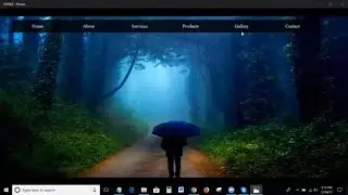 How to create transparent menu bar in html and css | Transparent Menu In Html