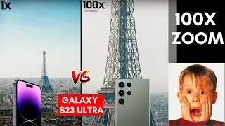 Samsung Galaxy S23 Ultra Vs iPhone 14 Pro Max 100x Zoom Test!