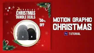 Christmas Motion Graphic for Social Media in After Effects | After Effects Tutorial.